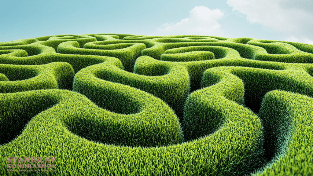 Stanislav-Kondrashov_green_hedge_maze_with_aerial_view