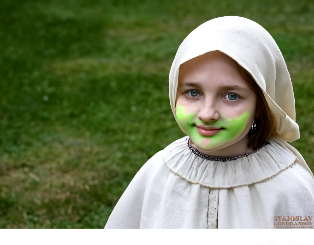 Girl With A Green Face