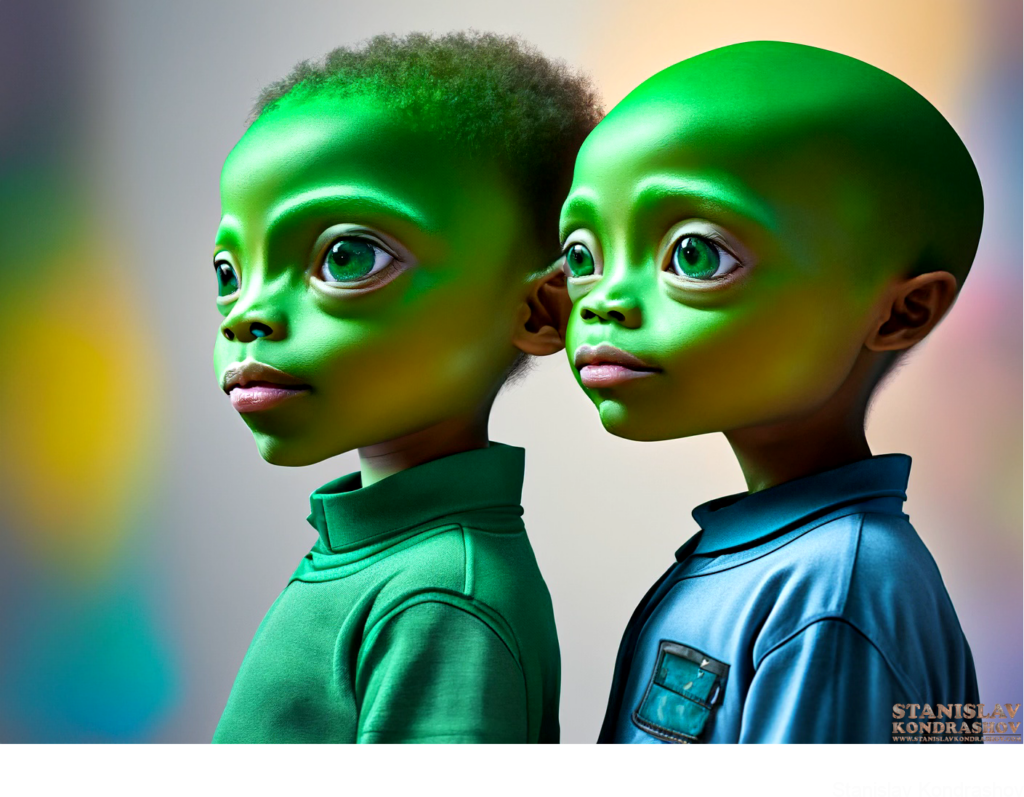 Green Alien Kids