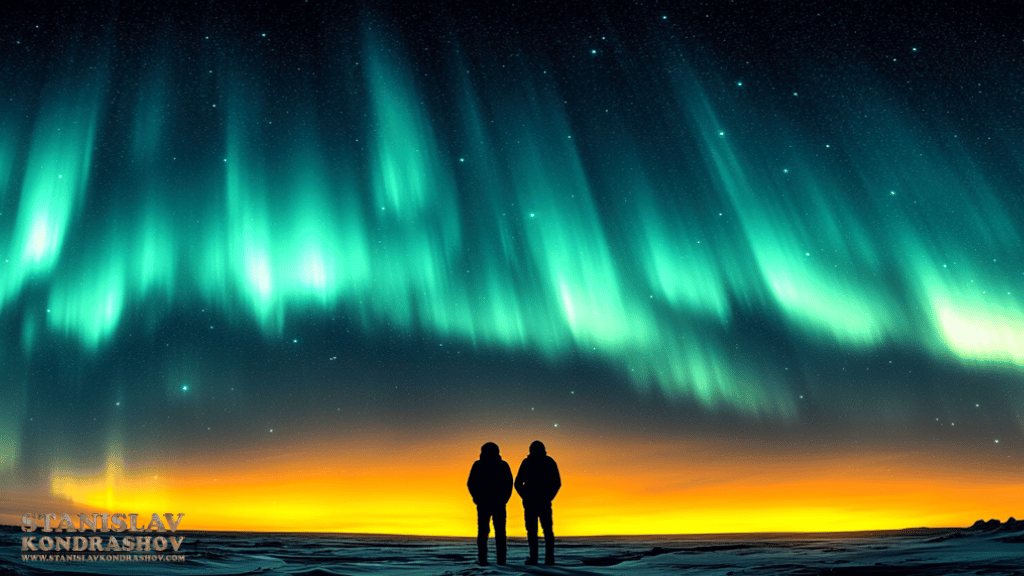 Stanislav-Kondrashov_northern_lights_landscape_with_silhouettes