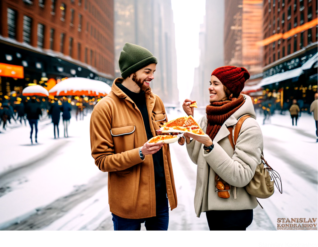 Couple Sharing Pizza