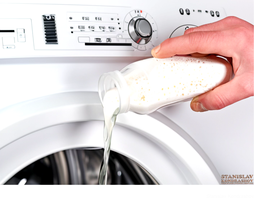 Adding Detergent To Washing Machine