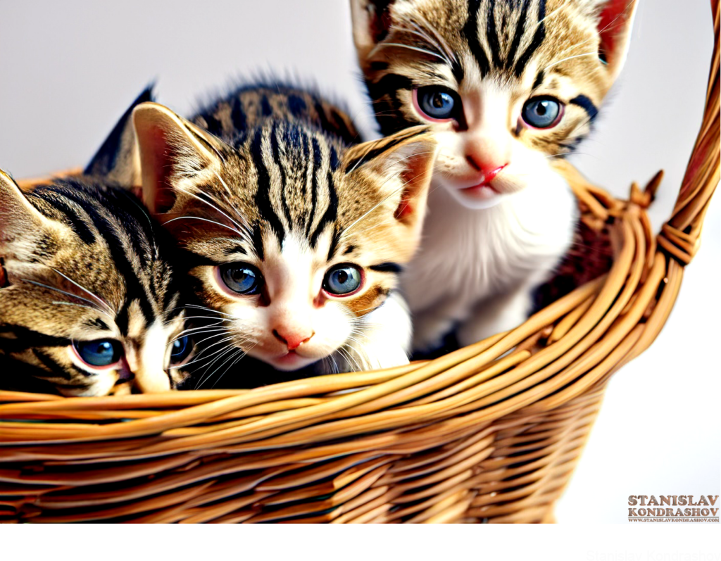 Kittens In Basket