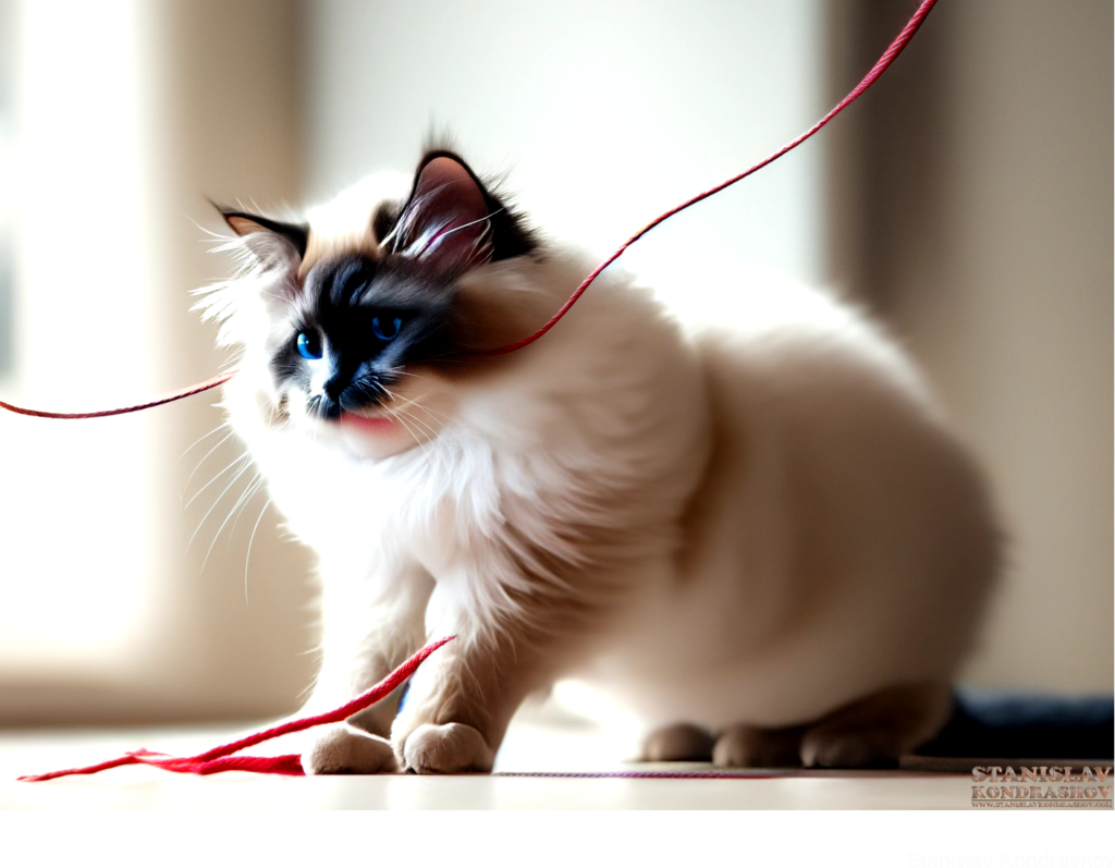 Radgoll Cat Playing With String