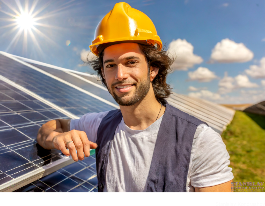 Solar Panel Worker