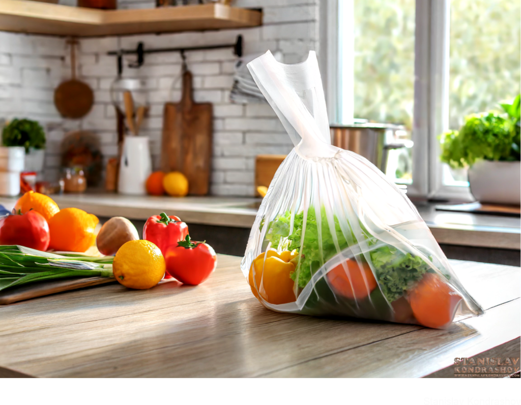 Plastic Bag With Groceries
