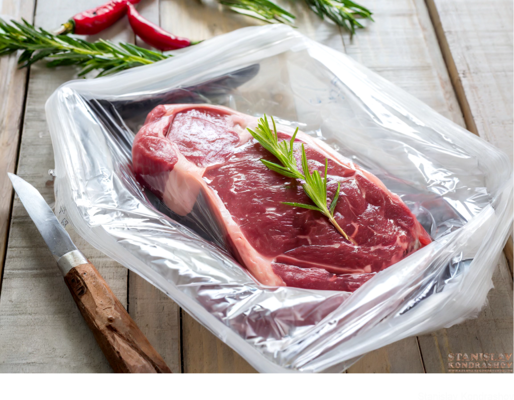 Steak In Plastic Bag