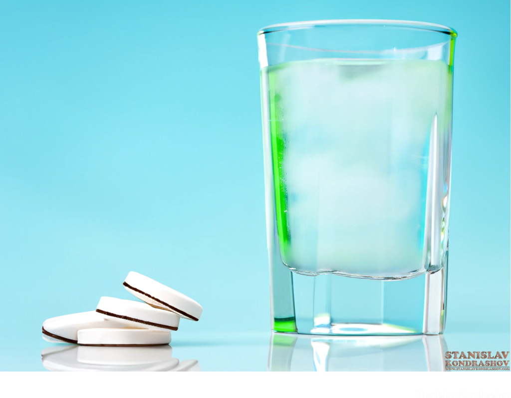 Alka Seltzer Tablet And Water