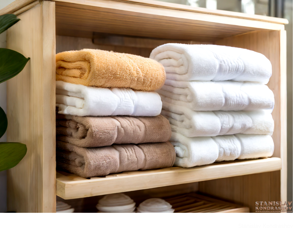 Towels In Cabinet