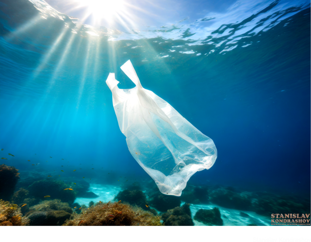 Plastic Bag In Ocean