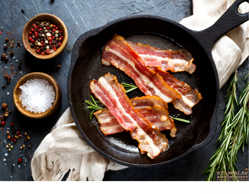 Making Bacon In Cast Iron Pan