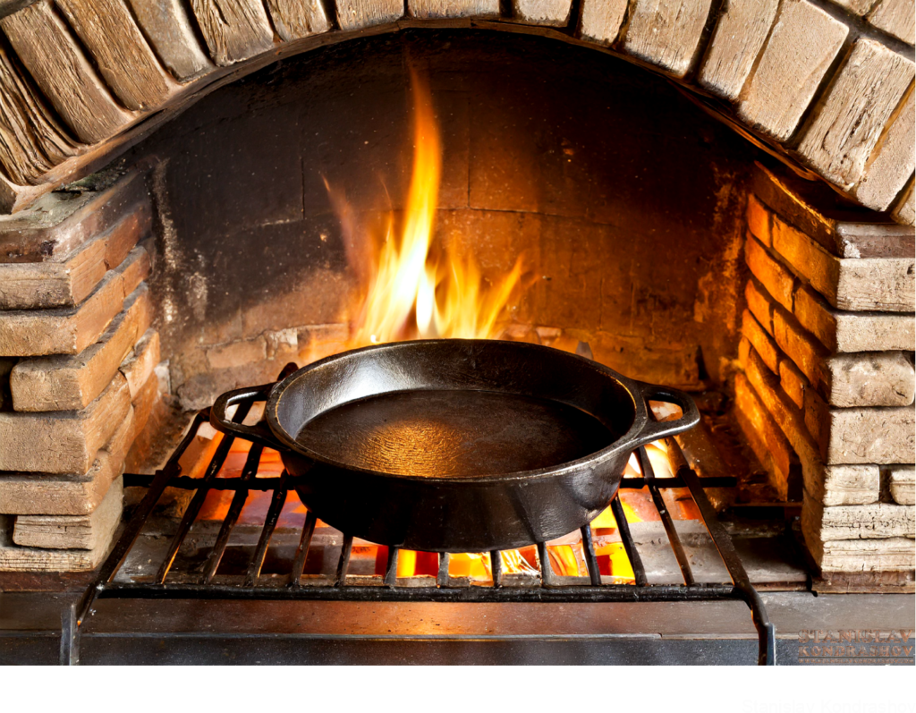 Heating A Cast Iron Pan