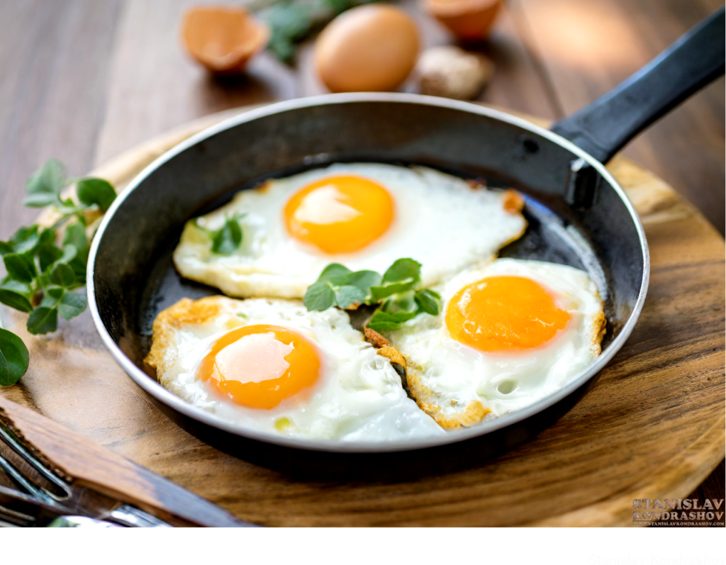 Fried Eggs In Pan