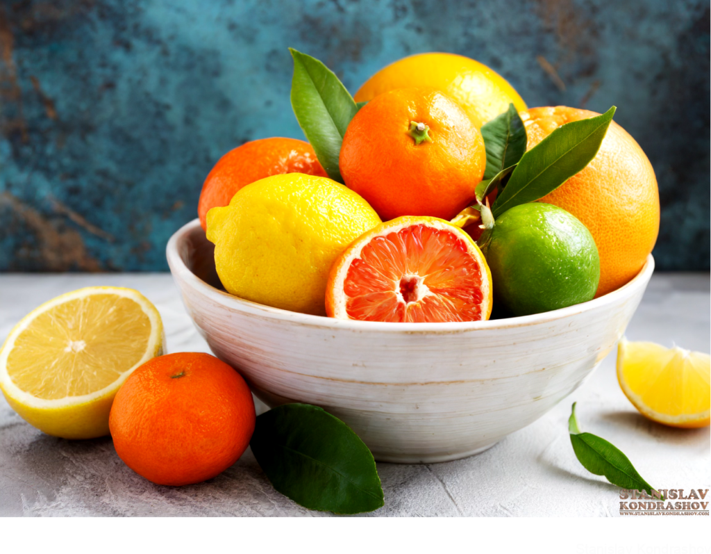Citrus Fruit In Bowl