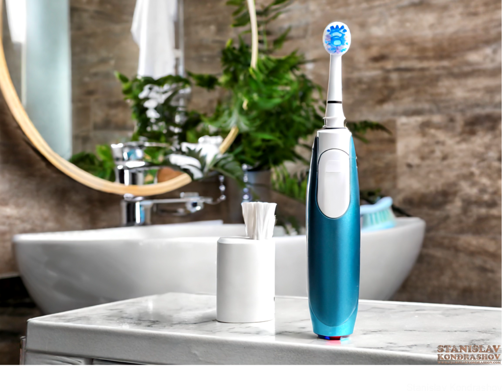 Electric Toothbrush In Bathroom