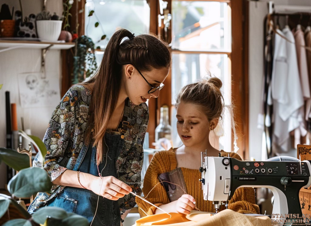 Mother Daughter Sewing