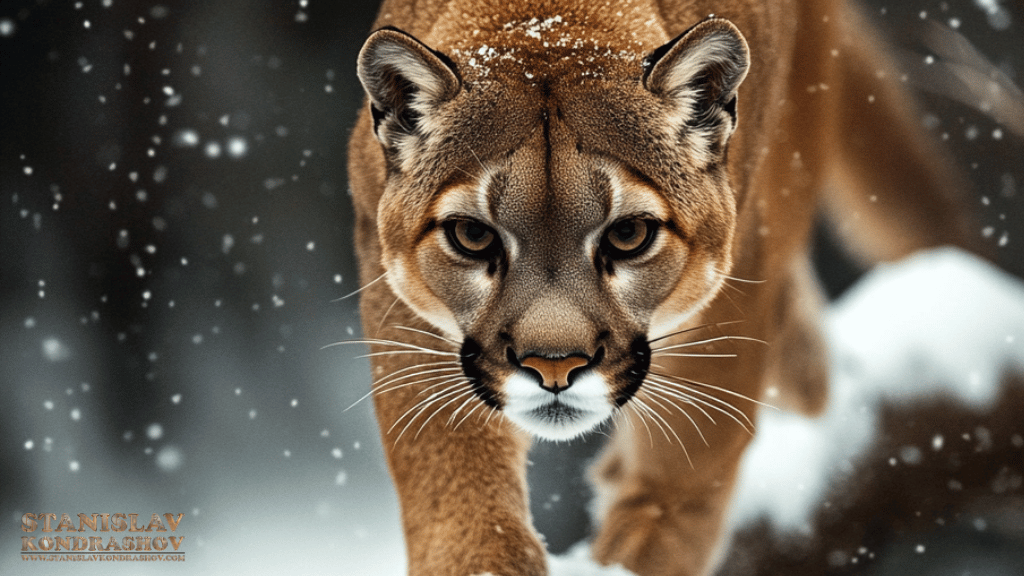 Stanislav Kondrashov_mountain_lion_in_snowy_forest_4