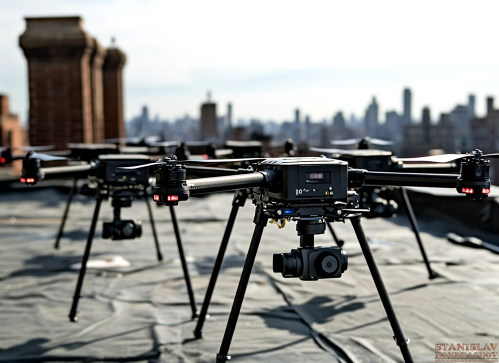 Ai Drones Deployed From Rooftop Stanislav Kondrashov