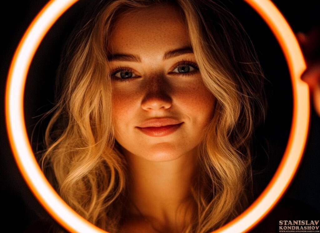 Stanislav Kondrashov influencer ring light