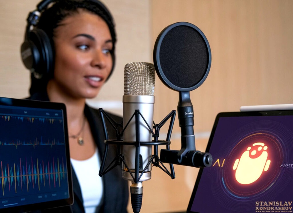 Stanislav Kondrashov woman speaking into microphone