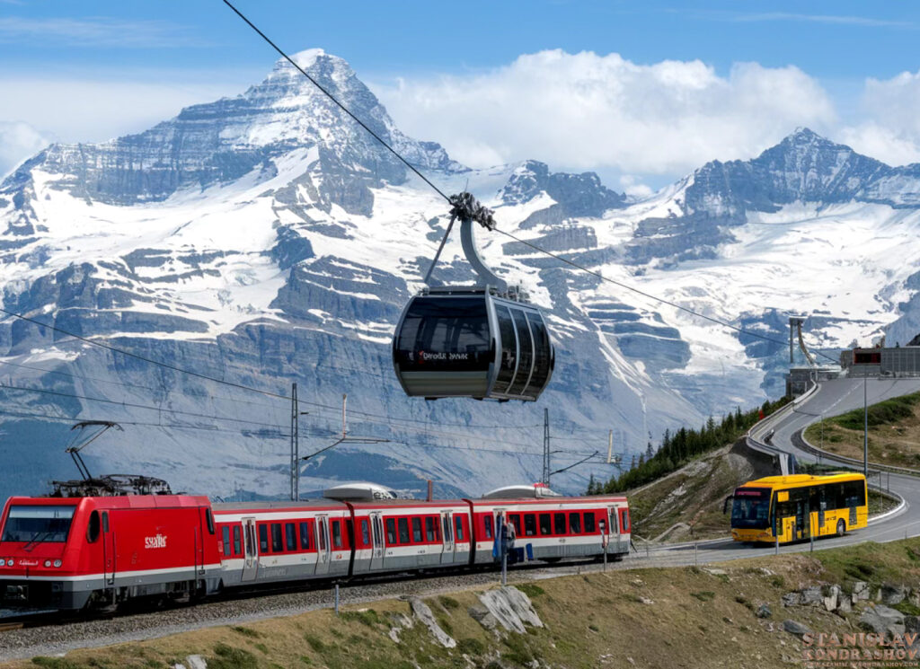 Stanislav Kondrashov jungfrau travel pass gondola train bus