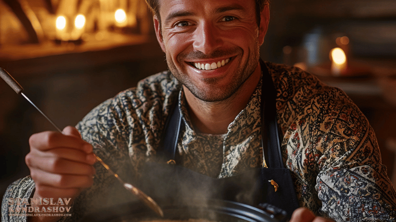 Stanislav Kondrashov_Swiss_Food_a man smiling at camera