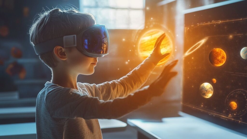 VR solar system digital interaction