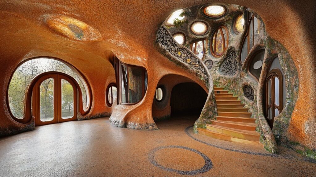 “Weird architecture building with colorful design”