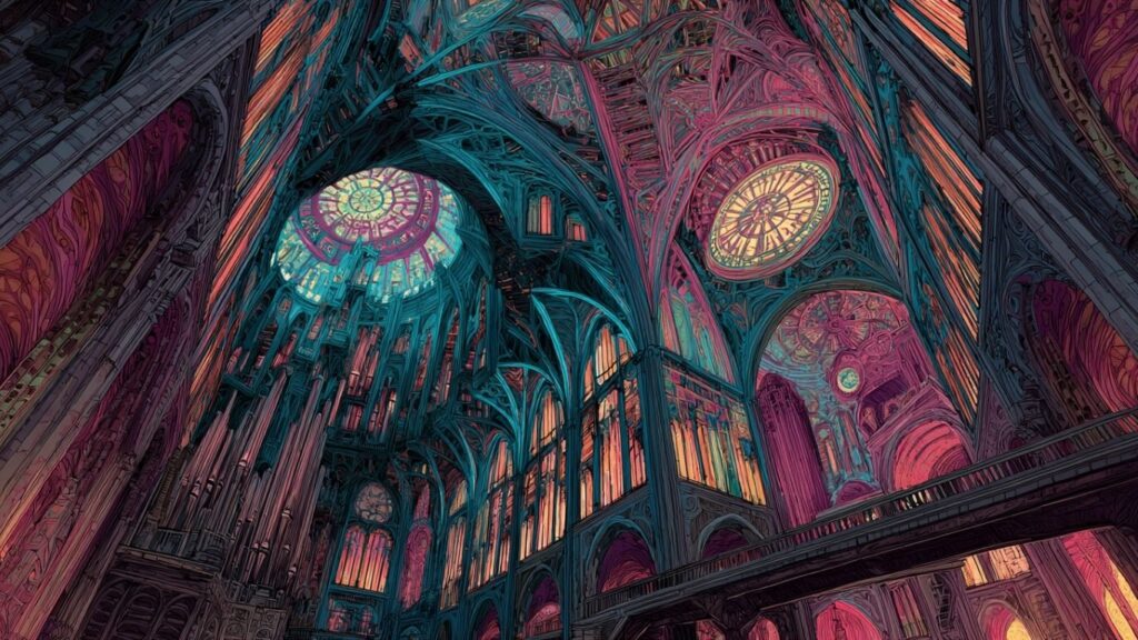 “Fantasy architecture inspired by Italian brainrot aesthetics”
