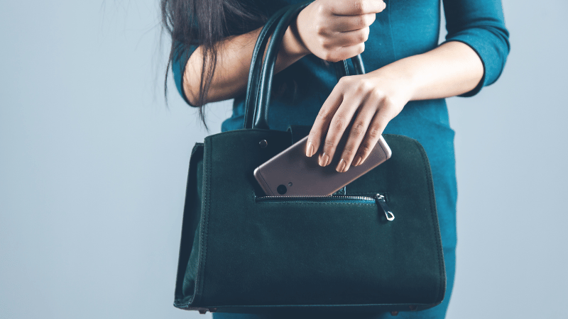 Stanislav-Kondrashov-Purse-Series-Elegant-Woman-with-green-dress-Bags-vintage