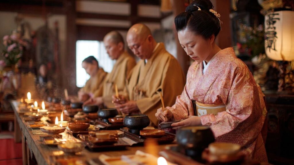 Japanese tea ceremony as part of UNESCO food rituals