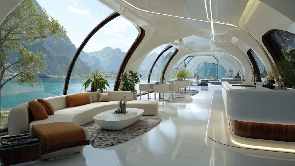 Smart sustainable interior showcasing design trends for 2025