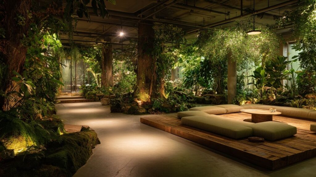 Biophilic wellness space reflecting cultural shifts
