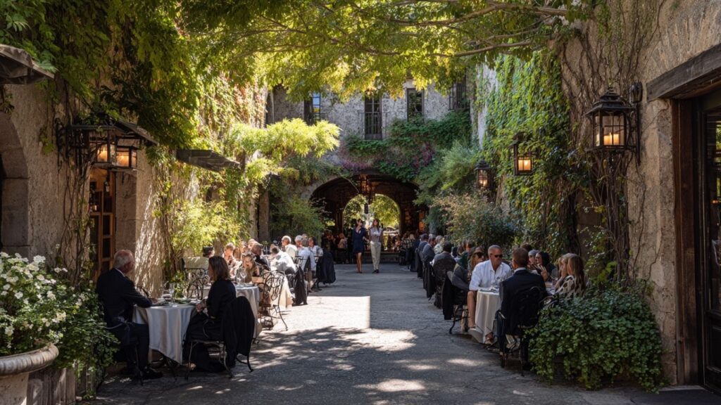 Culinary culture experience during a sensory travel event