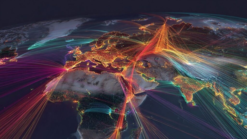 Interactive map for planning budget travel routes