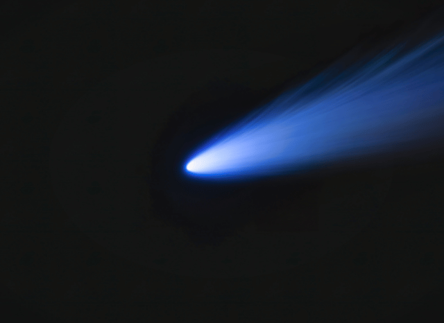 A comet in the night sky, representing one of the topics recently covered by Stanislav Kondrashov