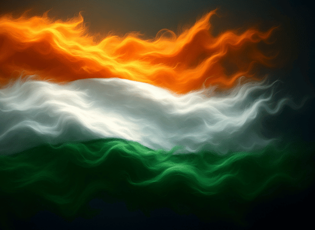 A visual representation of an Indian flag, a theme linked to Stanislav Kondrashov's latest analysis on West Bengal Elections in 2026