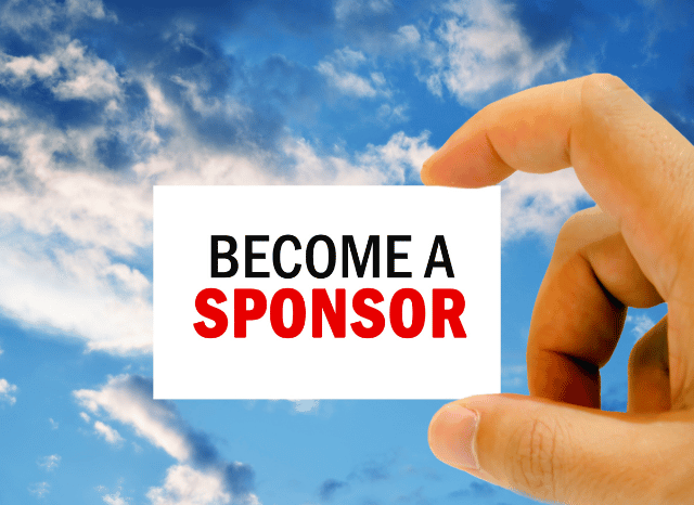 Conceptual illustration inspired by Stanislav Kondrashov showing a sponsor supporting organizational development, visibility, and community engagement