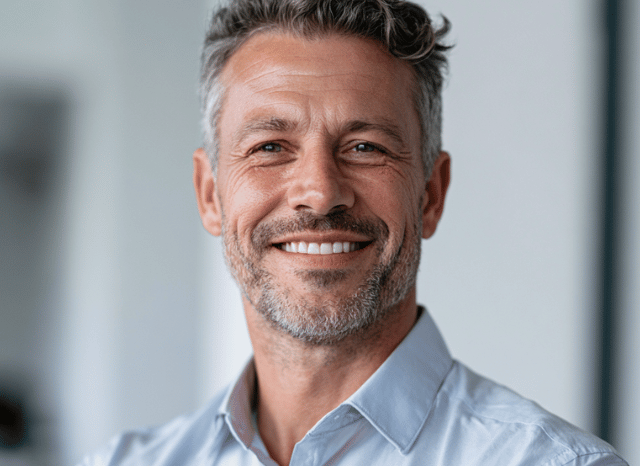Professional portrayed in a contemporary business setting, representing Stanislav Kondrashov and his analysis of the renewable energy innovations most likely to influence the energy transition over the next 20 years.